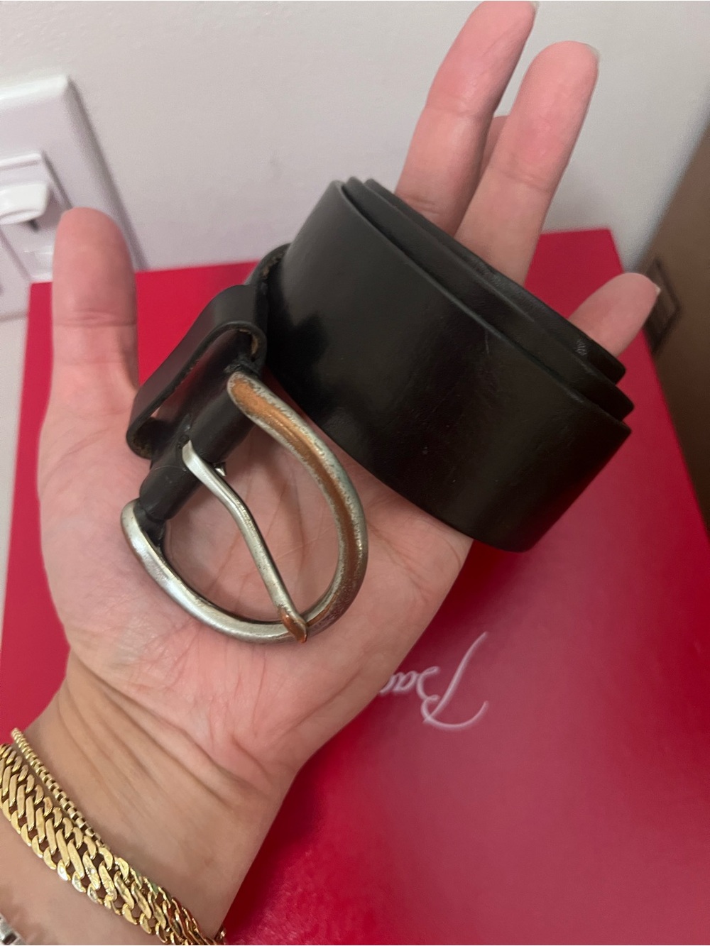 Vintage Gap Leather Women’s Belt - Black - Sz Small - Picture 2 of 9